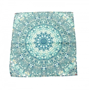 Square scarf in polyester with seam, full color print