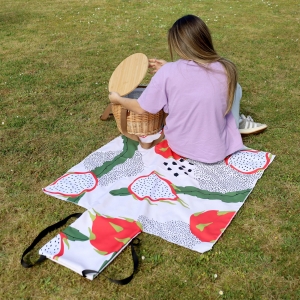 Mochila toalla de picnic de polister cuadricoma