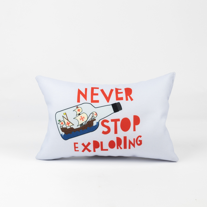 Pillow with filling, polyester, full color print