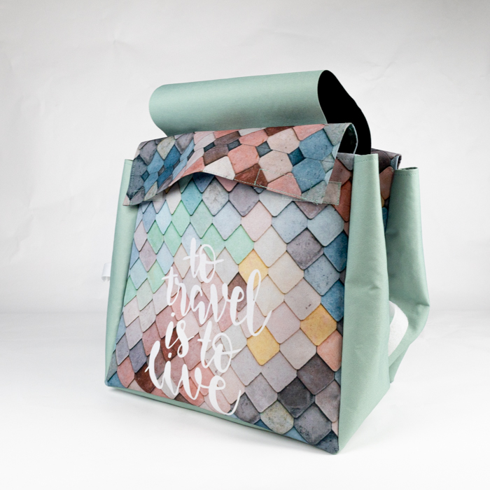 Bicycle bag, polyester, full color print