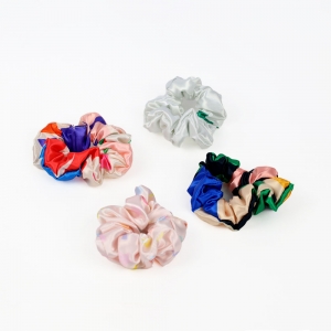 Satin Hair Tie with Four-Color Printing