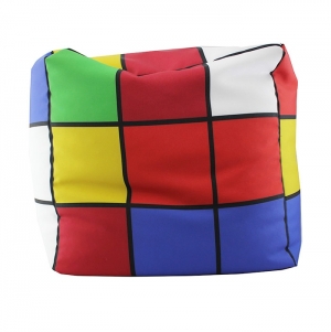RPET Polyester Pouf with Four-color Printing