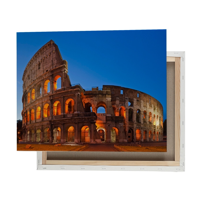 MEDIUM CANVAS WITH 4 COLOR PRINTING WOODEN STRUCTURE 30X40CM