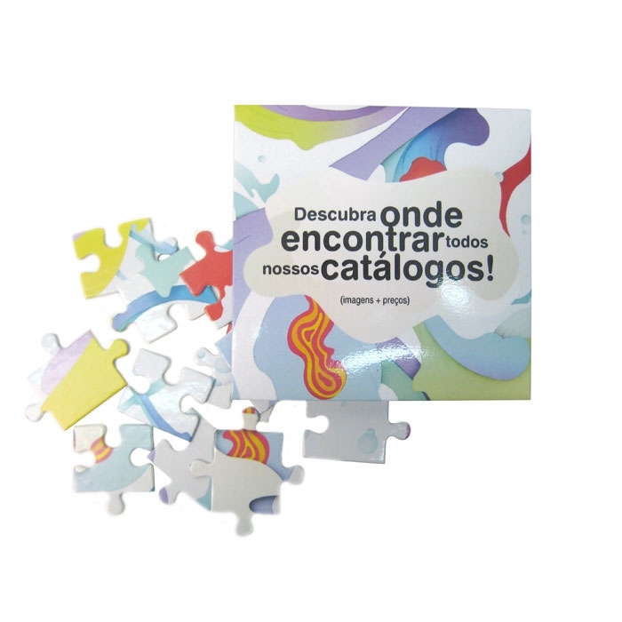Puzzle carton A5 + emballage 12 pices full color