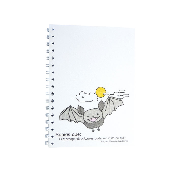 NOTEPAD A6 PP COVER WITH SPIRAL4 COLORS 2 SIDES