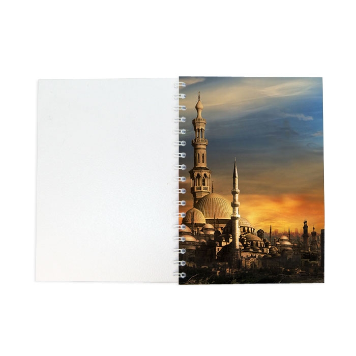 NOTEPAD A6 PP COVER WITH SPIRAL4 COLORS 2 SIDES