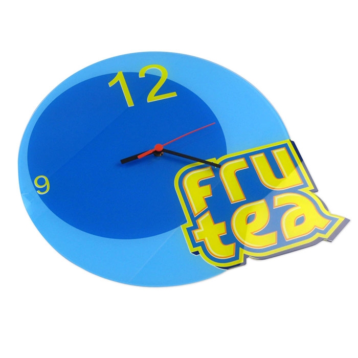 Acrylic wall clock 4 colors one side