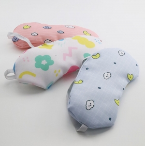 RPET Polyester Sleep Mask with Four-color Printing