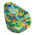 PUFF PEAR SHAPE IN POLYESTER TOTAL PRINT