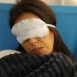 RPET Polyester Sleep Mask with Four-color Printing