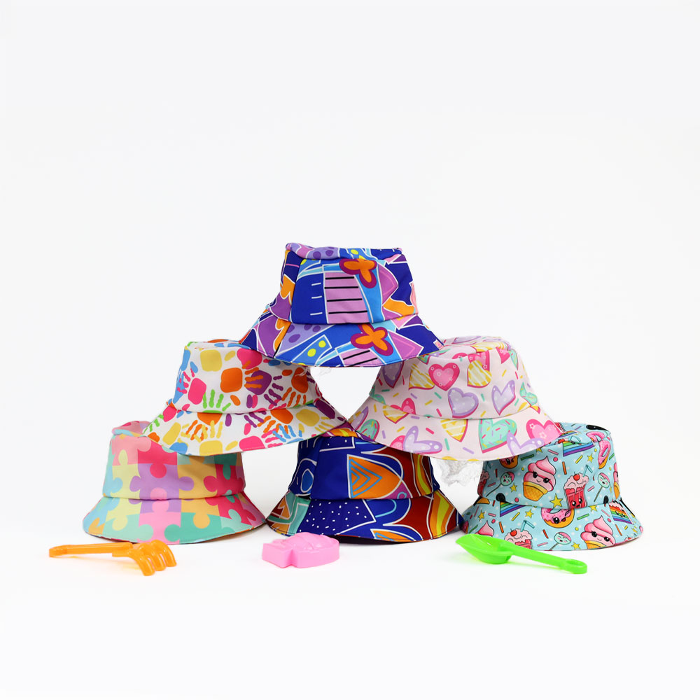 REVERSIBLE PANAMA FOR CHILDREN WITH FULL PRINT
