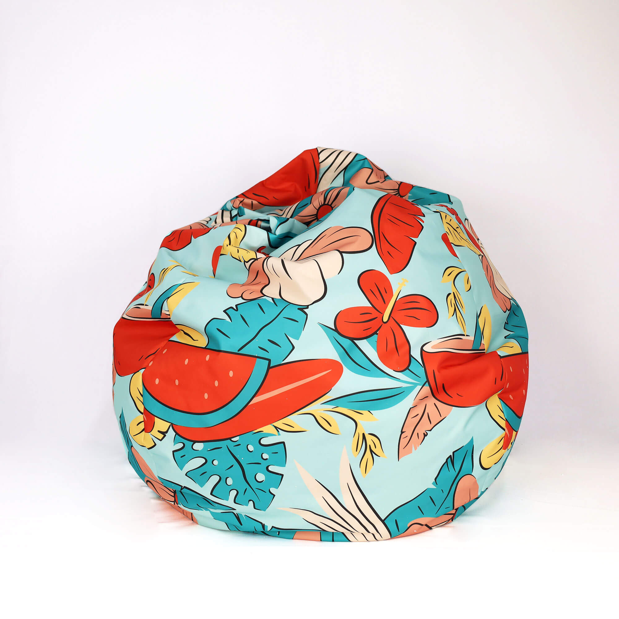 PUFF PEAR SHAPE IN POLYESTER TOTAL PRINT