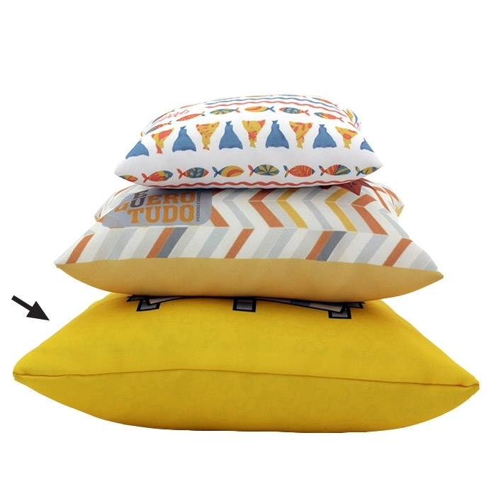 Large RPET Polyester Pillow with Filling, Four-color Printin