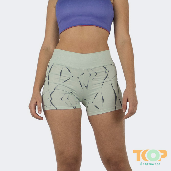 Top shorts de voleibol para mujer, polister, imp. Total