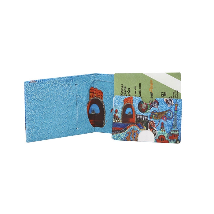 Set purse and card holder on tyvek, full color print