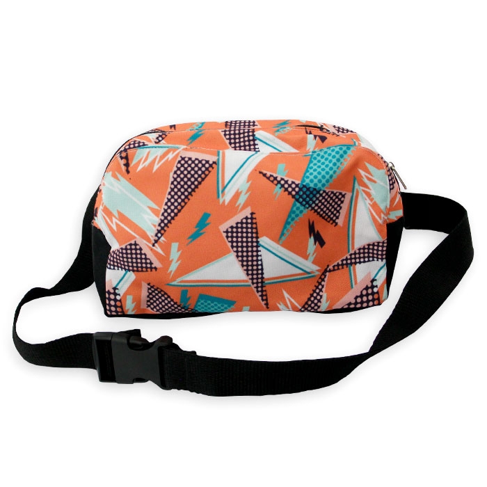 Full imp polyester belt bag