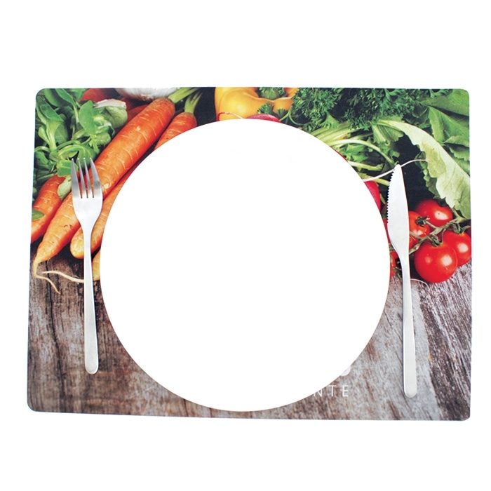 A3 Table Mat in RPET Polyester with Four-color Printing